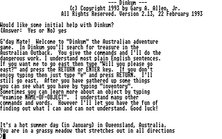 Dinkum atari screenshot